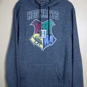 Vintage Harry Potter "HOGWARTS" Hoodie size Large